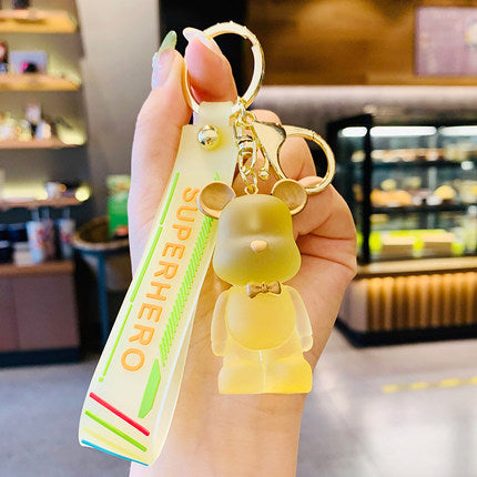 POP Keychain - Bear Clear Yellow (7269874172104)