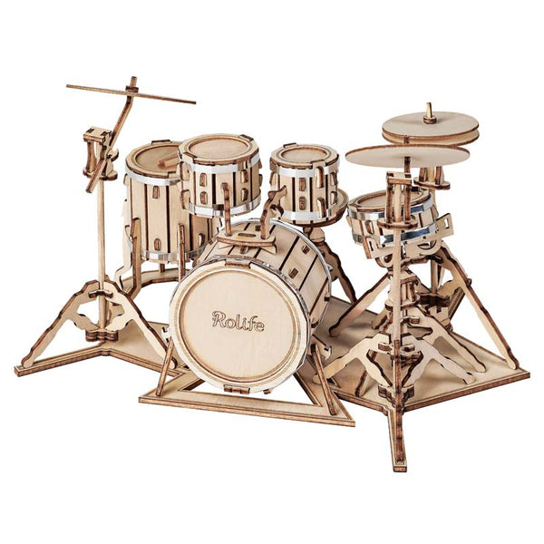 Rolife Drum kit TG409 3D Wooden Puzzle (7240641446088)