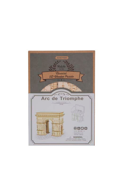 Rolife Arc de Triomphe TG502 3D Wooden Puzzle Décor (7240634990792)