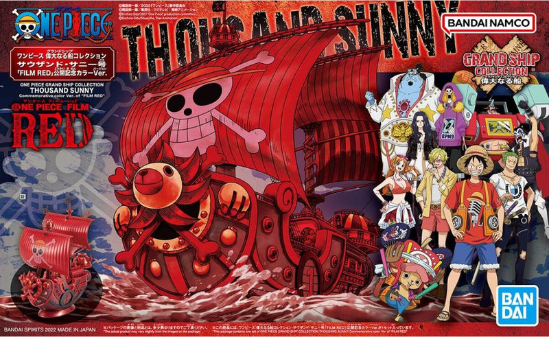 ONE PIECE - GRAND SHIP COLLECTION THOUSAND SUNNY Commemorative colour ver. of "FILM RED" Model Kit