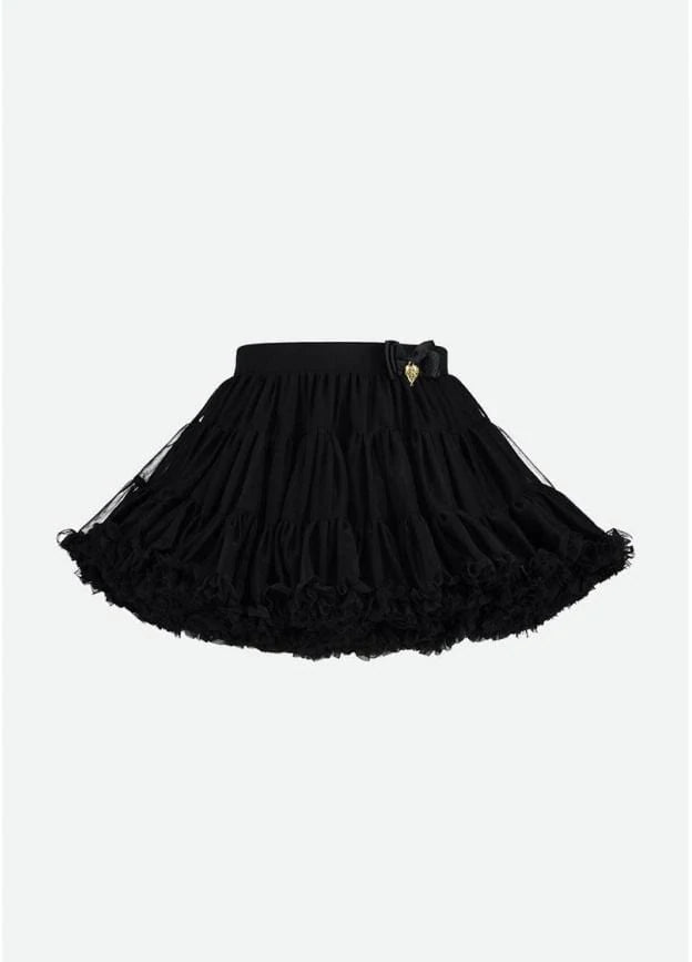 Angel's Face Charm Tutu Skirt - Black (7306603725000)