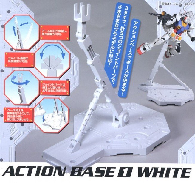 GUNDAM - ACTION BASE - WHITE