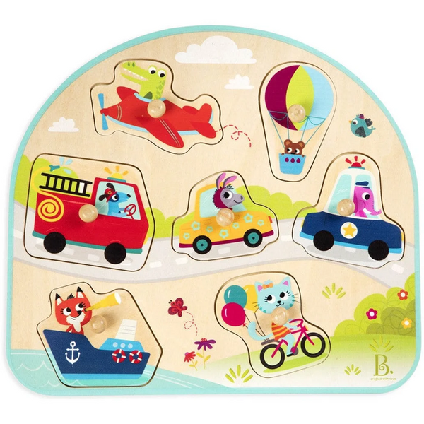 B. Vehicles on the Go Wooden Puzzle (8pc)